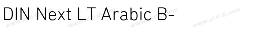 DIN Next LT Arabic B字体转换